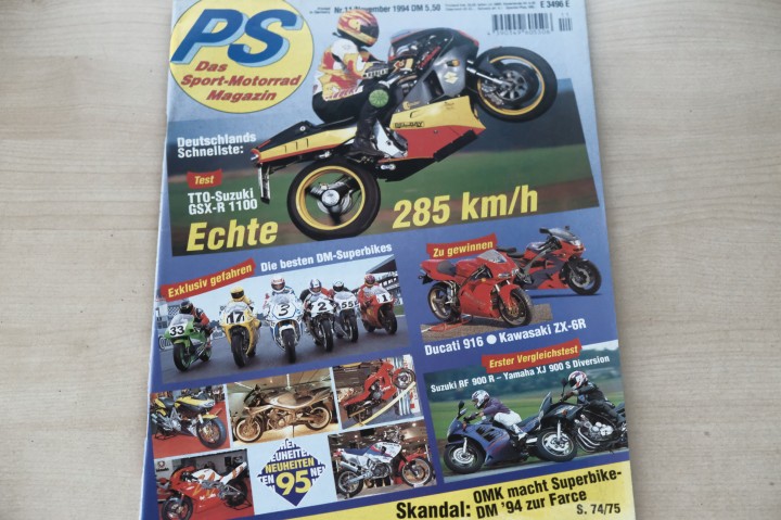 Deckblatt PS Sport Motorrad (11/1994)
